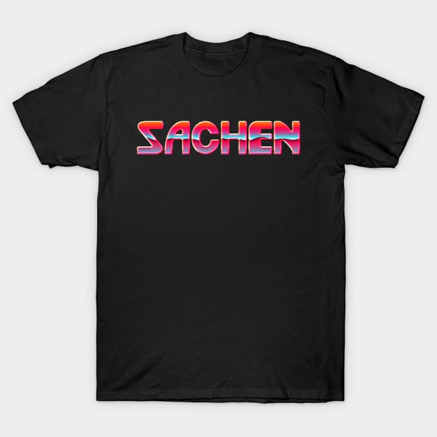 Sachen (Retrowave Version) T-Shirt by Bootleg Factory